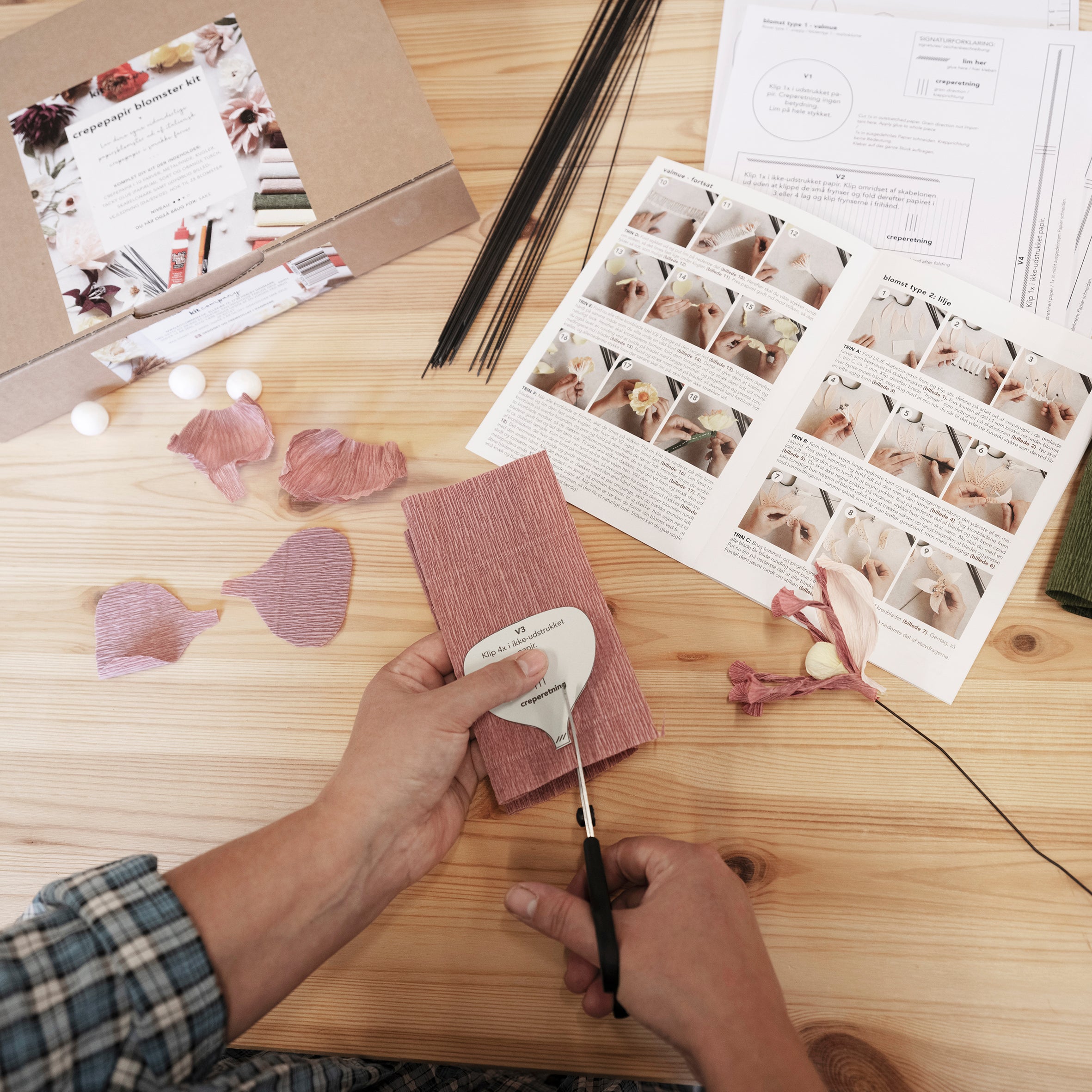 workshop: crepepapir blomster