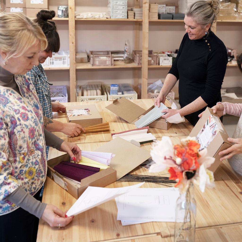 workshop: crepepapir blomster