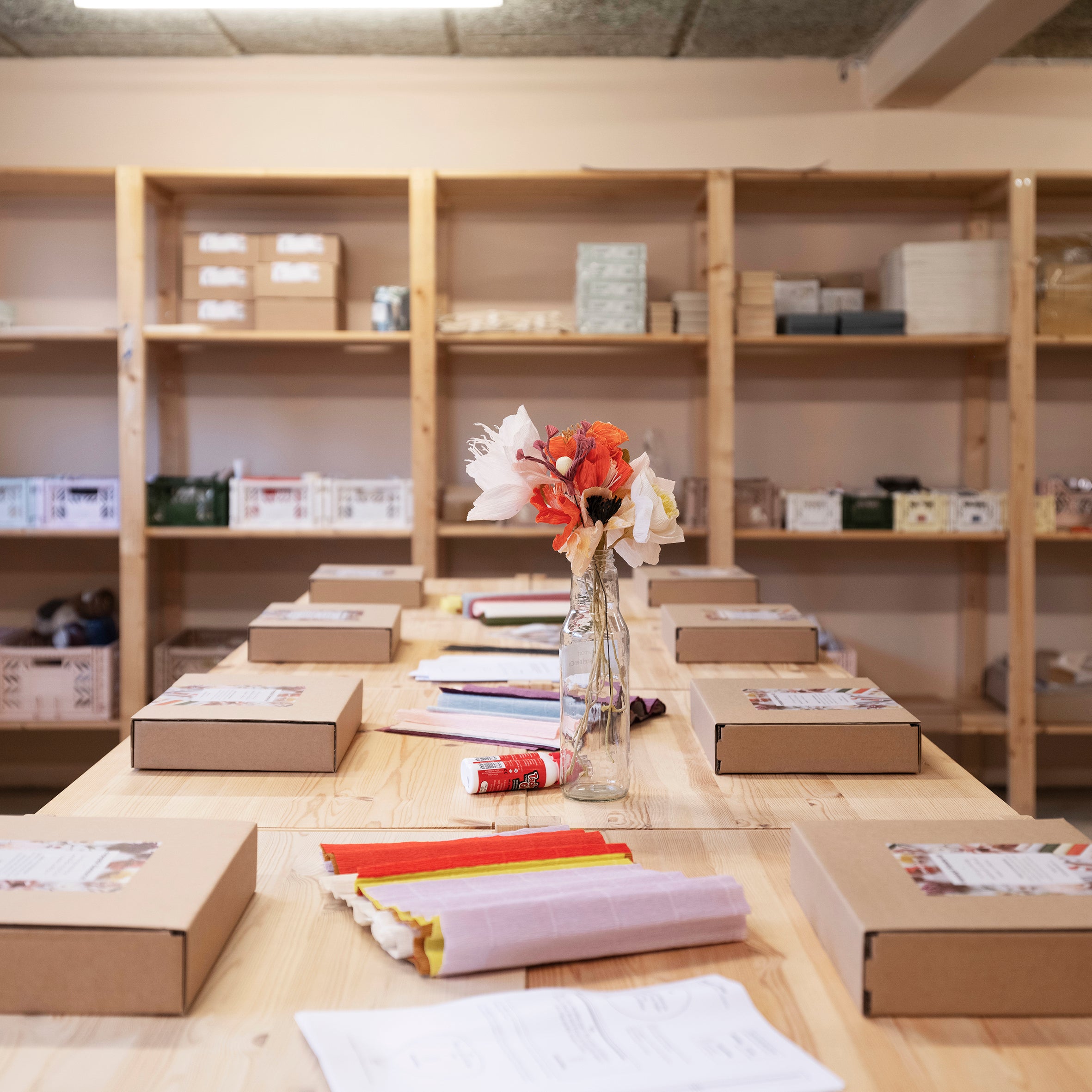 workshop: crepepapir blomster